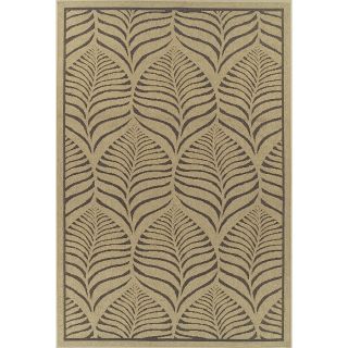 Bacova 7 ft 10 in x 9 ft 10 in Rectangular Beige Floral Area Rug
