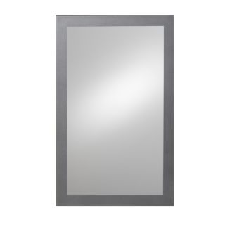 KOHLER Conceal 16 1/8 in x 26 1/8 in Metallic Grey Plastic Surface Mount and Recessed Medicine Cabinet