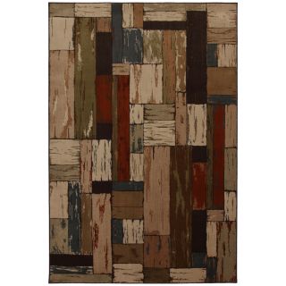 Style Selections Bradford 5 ft 3 in x 7 ft 10 in Rectangular Multicolor Transitional Area Rug