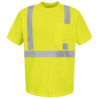 Red Kap Medium Safety Green High Visibility Reflective T Shirt