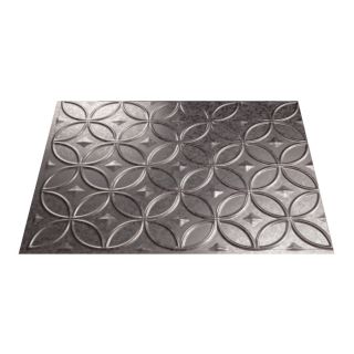 Fasade 24 1/2 in Galvanized Steel Thermoplastic Multipurpose (Kitchen, Bath or Bar) Backsplash