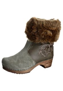 Sanita   WOOD BARK   Boots   oliv