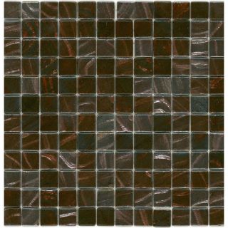 Elida Ceramica Recycled Copper Leaf Glass Mosaic Square Indoor/Outdoor Wall Tile (Common 12 in x 12 in; Actual 12.5 in x 12.5 in)