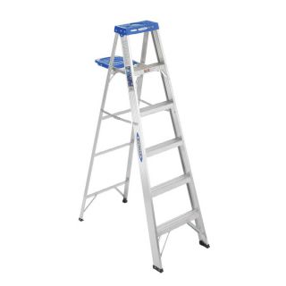 Werner 6 ft Aluminum 250 lb Type I Step Ladder