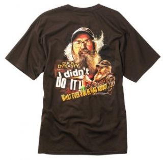 Duck Dynasty I Didn't Do It Si T Shirt Medium Chocolate at  Mens Clothing store