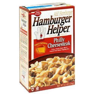 Betty Crocker Hamburger Helper Philly Cheesesteak, 6.5 Ounce Boxes (Pack of 12)  Grocery & Gourmet Food