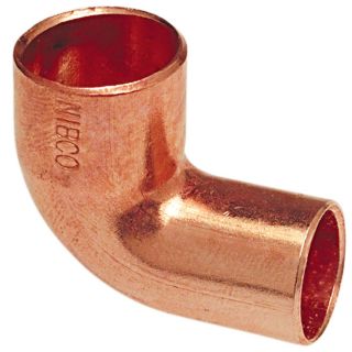 10 Pack 1/2 in x 1/2 in 90 Degree Copper Slip Elbow Fittings