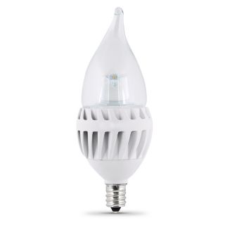 Utilitech 8 Watt (60W Equivalent) Candelabra Base (E 12) Warm White Dimmable Decorative LED Light Bulb