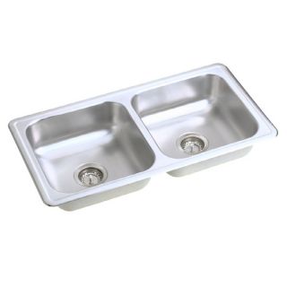 Elkay Dayton Double Basin Drop In Stainless Steel Kitchen Sink