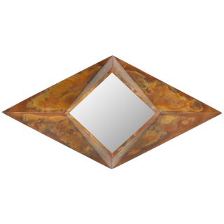 Safavieh 44.5 in x 22.8 in Copper Framed Wall Mirror