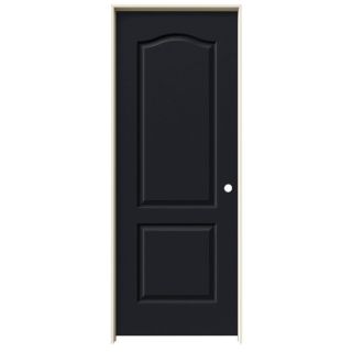 ReliaBilt 2 Panel Arch Top Hollow Core Smooth Molded Composite Left Hand Interior Single Prehung Door (Common 80 in x 32 in; Actual 81.68 in x 33.56 in)