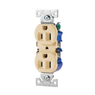 Cooper Wiring Devices 15 Amp Ivory Duplex Electrical Outlet