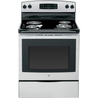 GE Freestanding 5.3 cu ft Self Cleaning Electric Range (Stainless Steel) (Common 30 in; Actual 29.875 in)