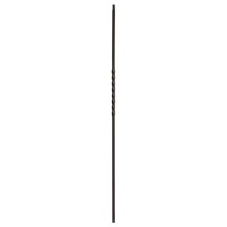 42 in Powder Coated Wrought Iron Single Twist Baluster