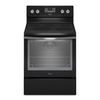 Whirlpool Black Ice Smooth Surface Freestanding 5 Element 6.2 cu ft Self Cleaning Convection Electric Range (Black Ice) (Common 30 in; Actual 29.875 in)