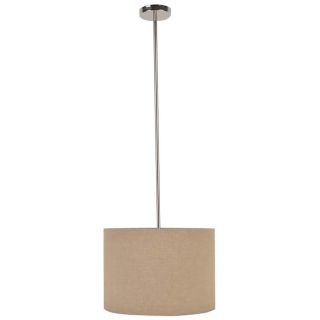 allen + roth 17 in W Wheat Pendant Light with Fabric Shade