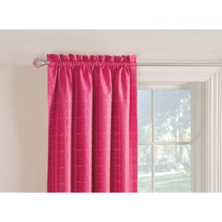 Style Selections Gabby 63 in L Kids Pink Rod Pocket Window Curtain Panel