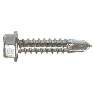 The Hillman Group 100 Count #12 x 2 in Zinc Plated Self Drilling Interior/Exterior Sheet Metal Screws