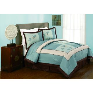 Modern Heirloom Samantha 4 Piece Blue King Comforter Set