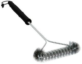 Wire Grill Brush with Stainless Steel Bristles   Free BBQ Recipe Book   Heavy Duty Grill Brush for Porcelain Coated Grills, Stainless Steel Grates & Cast Iron Grates   Best Grill Brush Cleaner Has 21 Inch Long Handle to Protect Your Hand From Grill Hea