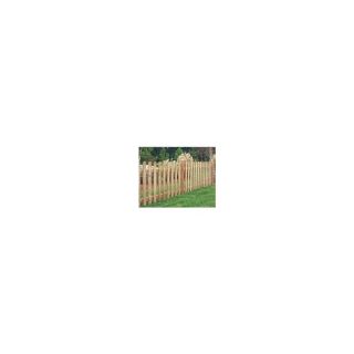 Western Red Cedar Dog Ear Wood Fence Panel (Common 4 ft x 8 ft; Actual 4 ft x 8 ft)