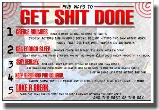 Get Shit Done   NEW Motivational Poster