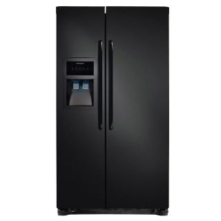 Frigidaire 26 cu ft Side by Side Refrigerator with Single Ice Maker (Black) ENERGY STAR