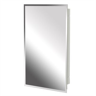 Project Source 16 in x 26 in Frameless Plastic Surface Mount and Recessed Medicine Cabinet