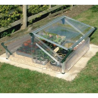Palram 3.6 ft L x 3.25 ft W x 1.96 ft H Metal Plexiglass Greenhouse