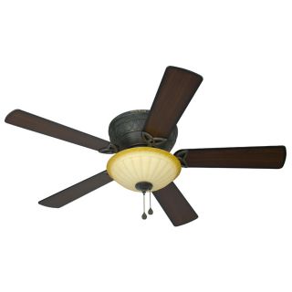 Harbor Breeze Asheville 52 in Burnished Bronze Flush Mount Ceiling Fan with Light Kit