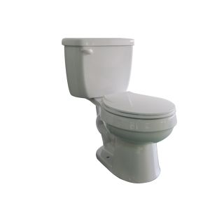 Project Source White 1.28 GPF (4.85 LPF) 12 in Rough In WaterSense Round 2 Piece Standard Height Toilet