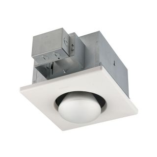 Broan White Bathroom Heater and Light