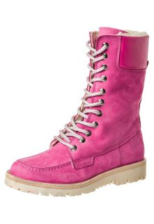 Hip   Lace up boots   pink