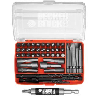 BLACK & DECKER 52 Piece Screwdriving & Drilling Set with Drive Guide