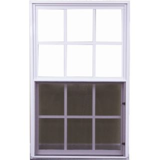 West Palm 500 Series Aluminum Single Pane Replacement Single Hung Window (Fits Rough Opening 27.5 in x 39.375 in; Actual 26.5 in x 38.375 in)