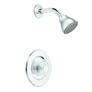 Moen Chateau Chrome 1 Handle Shower Faucet Trim Kit with Single Function Showerhead