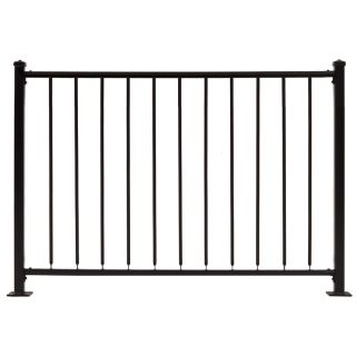 Gilpin Black Steel Fence Panel (Common 36 in x 48 in; Actual 32 in x 48 in)