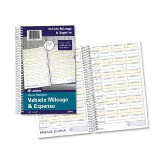 Adams Business Forms Products   Vehicle Mileage/Expense Jrnl, w/Pckts, 8 1/2"x5 1/2", 64 Pg, WE   Sold as 1 EA   Use Vehicle Mileage and Expense Journal to record vehicle expenses. Storage pockets are designed for receipts. Compact size allows it