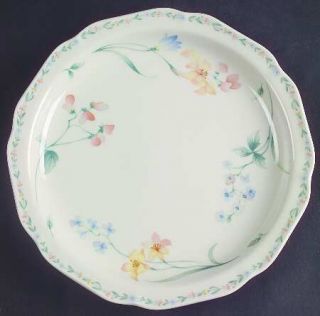 Noritake American Flowers Salad Plate, Fine China Dinnerware   Gala Cuisine, Mul