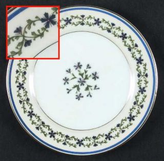 Charles Ahrenfeldt Trocadero Dinner Plate, Fine China Dinnerware   Blue Cornflow