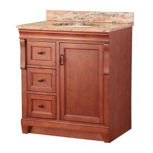 Foremost NACASEB3122D Warm Cinnamon Naples 31 Vanity with Vanity Top in Stone E