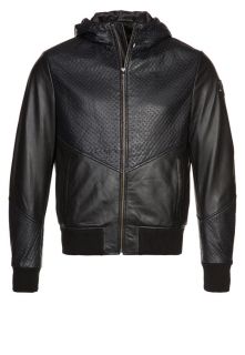 Versace Jeans   Leather jacket   black