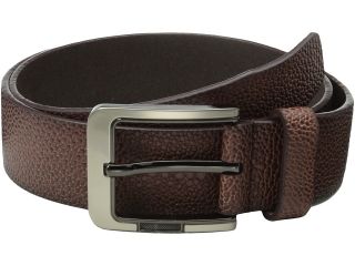 Stacy Adams 38mm Large Pebble Grain Leather Mens Belts (Brown)