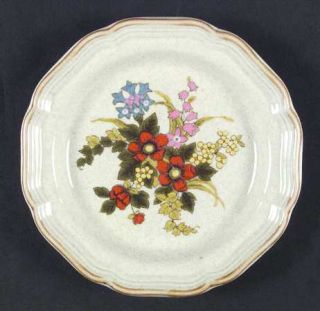 Mikasa Basket Of Wildflowers Salad Plate, Fine China Dinnerware   Garden Club, F