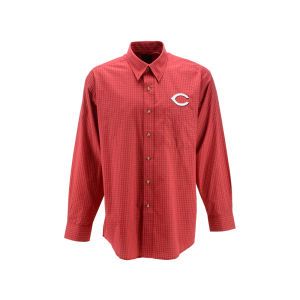 Cincinnati Reds Antigua MLB Esteem Long Sleeve Button Down Shirt