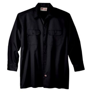 Dickies Mens Original Fit Twill Work Shirt   Black XXXLT