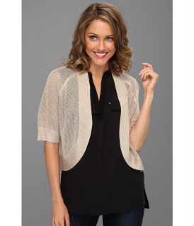 Calvin Klein Circle Shrug w/ Metallic Thread Womens Sweater (Brown)