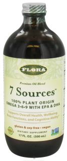 Flora   7 Sources Omega 3 6 9 With EPA & DHA   17 oz.