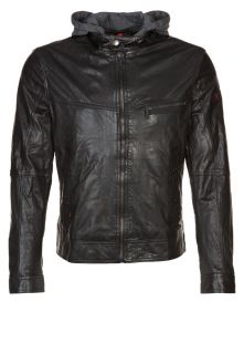 Strellson Sportswear   DALE   Leather jacket   black