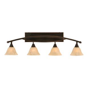 4 Light Brooster Black Copper Bathroom Vanity Light